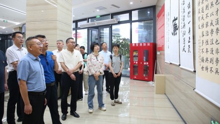 甘肅能化集團機關黨委參觀甘肅工程咨詢集團廉潔文化作品展